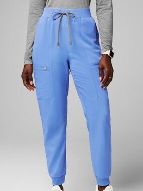 Fabletics Women's Light Blue Jogger Scrub Pants